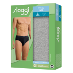 Sloggi EVER Ease Midi Slip Heren 2-Pack - Grijs