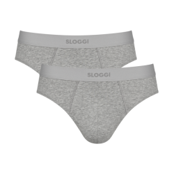Sloggi EVER Ease Midi Slip Heren 2-Pack - Grijs