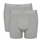 Sloggi men Ever Ease Short 2-pack licht grijs
