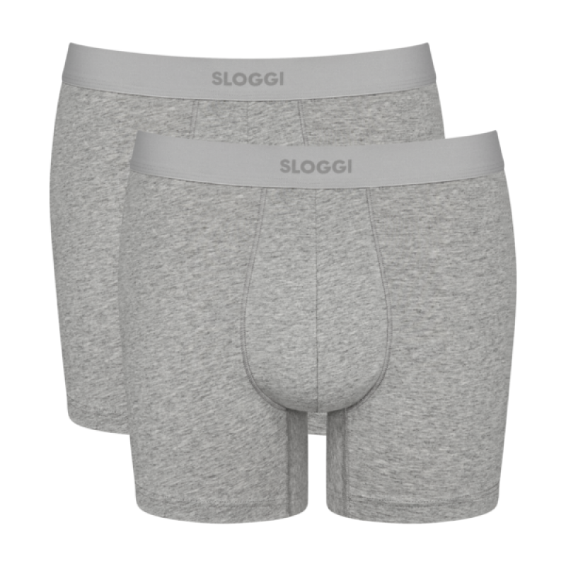 Sloggi men Ever Ease Short 2-pack licht grijs