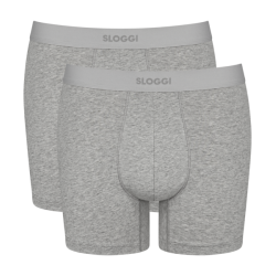 Sloggi men Ever Ease Short 2-pack licht grijs 