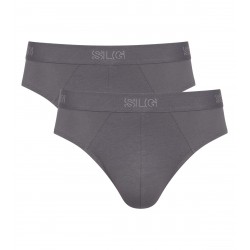 Sloggi SLG Base Slip Heren 2-Pack Grijs