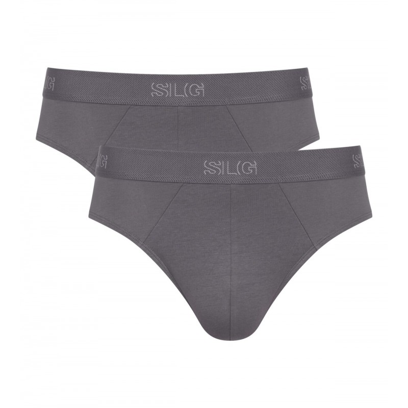 Sloggi SLG Base Slip Heren 2-Pack Grijs Sloggi SLG Base Slip Heren 2-Pack Grijs