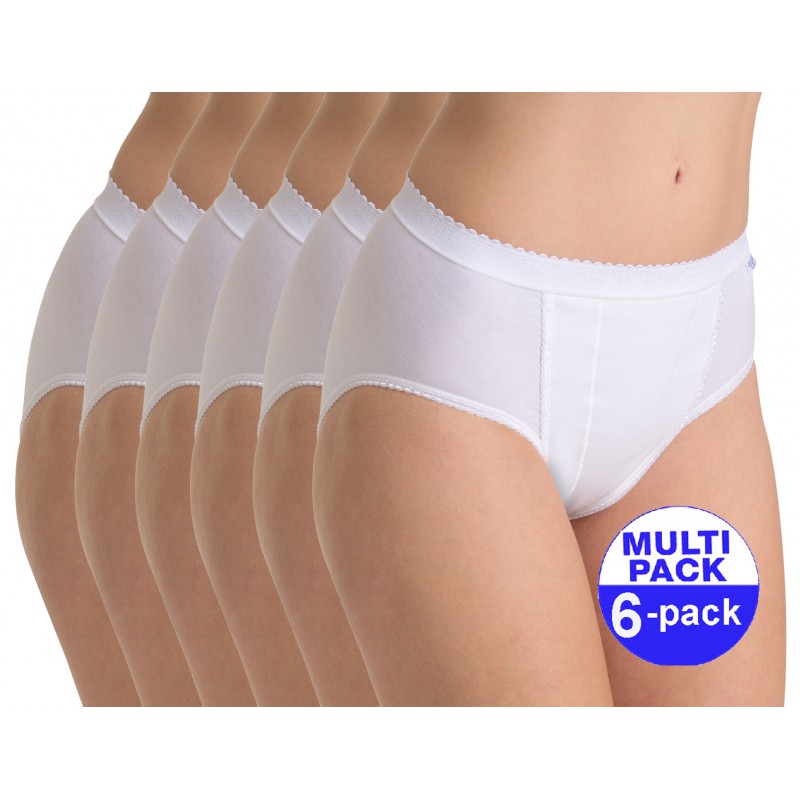Sloggi Control Tai - wit - 6-pack met 30 % korting - uw voordeel : 32.38 €