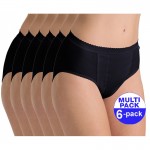 Sloggi Control Tai -zwart - 6-pack met 30 % korting - uw voordeel : 32.38 €