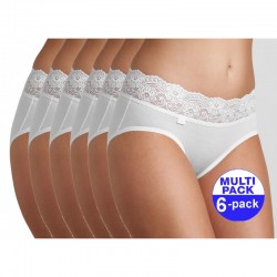 Sloggi Romance Midi wit - 6-pack met 30 % korting - uw voordeel : 30,50 €