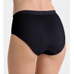 Sloggi Control Tai -wit/zwart - 6-pack met 30 % korting - uw voordeel : 32.38 €