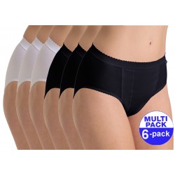 Sloggi Control Tai -wit/zwart - 6-pack met 30 % korting - uw voordeel : 32.38 €