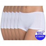 Sloggi Feel Sensational Short dames wit - 6-pack met 30 % korting - uw voordeel : 34,18 €