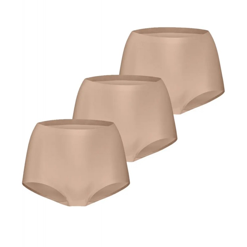 Ten Cate Secrets high waist maxi damesslip huidkleur 3-pack