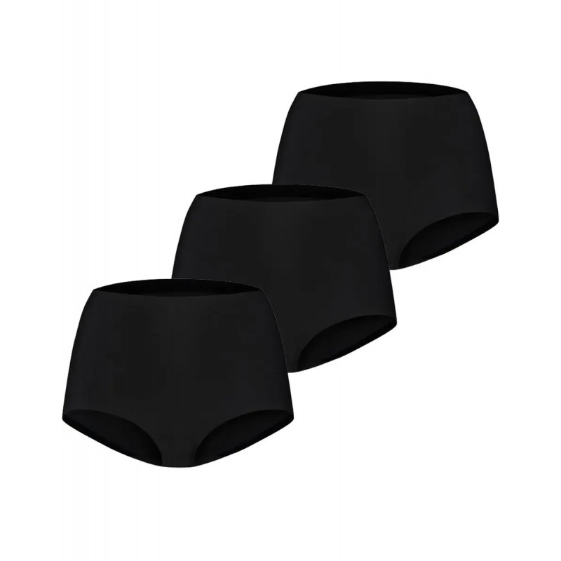 Ten Cate Secrets high waist maxi damesslip zwart 3-pack
