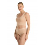 Ten Cate basic cotton midi dames slip 4-Pack huidkleur