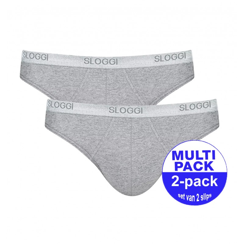 Sloggi men Basic Mini - 2-pack grijs