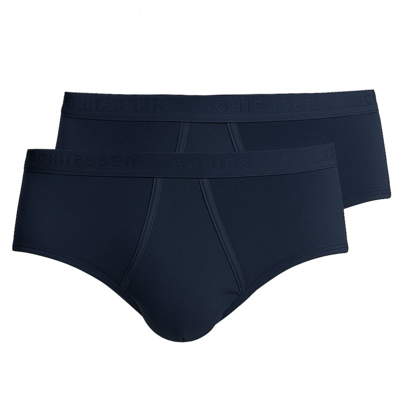 Schiesser sport-slip Original Classics - 2-pack donkerblauw