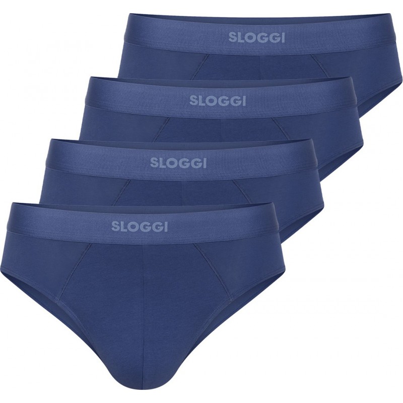Sloggi men slip "4-Pack" blauw Sloggi men slip "4-Pack" blauw