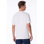 Schiesser T-shirt korte mouwen ronde hals wit 