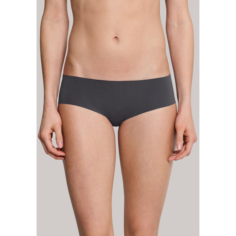 Schiesser slip panty "Invisible Cotton" Antraciet Schiesser slip panty "Invisible Cotton" Antraciet